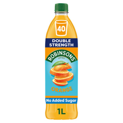 Robinsons Double Strength Orange No Added Sugar Squash 1L