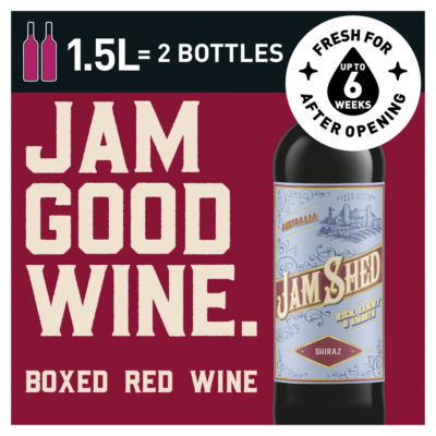 Jam Shed Shiraz Boxed Red Wine 1.5L