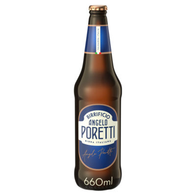 ANGELO PORETTI Premium Italian Lager Beer Bottle 660ml