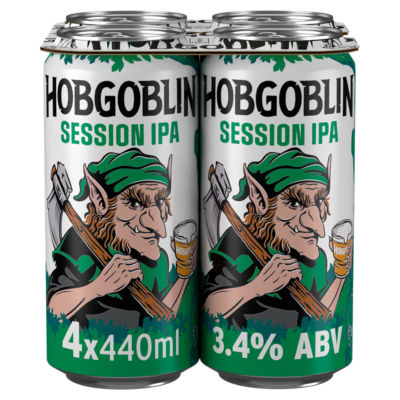 Hobgoblin Session IPA Ale Beer Cans 4 x 440ml