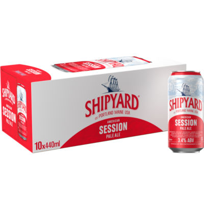 Shipyard American Session Pale Ale Beer Cans 10 x 440ml