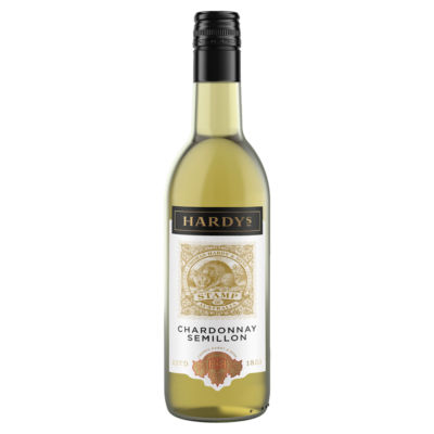 Hardys Stamp Chardonnay Semillon White Wine 187ml