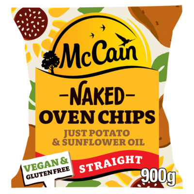 McCain Naked Oven Chips Straight Cut 900g