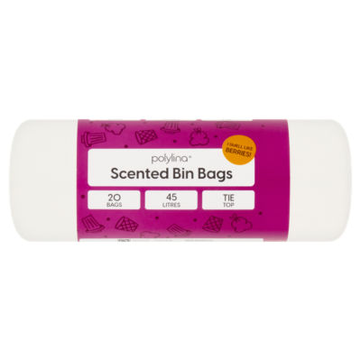 Polylina 20 Scented Bin Bags 45 Litres