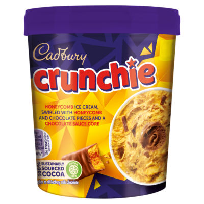 Cadbury Crunchie Honeycomb Ice Cream 425ml