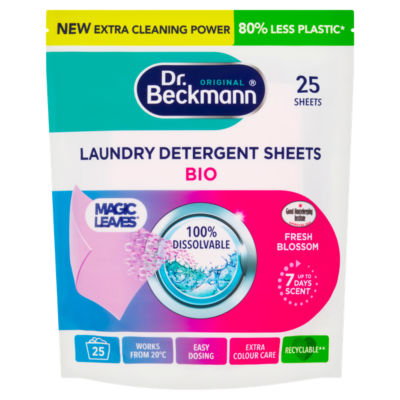 Dr Beckmann Magic Leaves Biological Laundry Detergent Sheet 25S