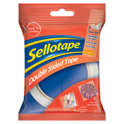 Sellotape Double Sided Tape Roll 12Mm X 33M