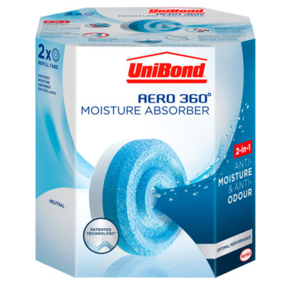 Unibond Aero 360° Moisture Absorber Neutral Refill Tabs 2 X 450G