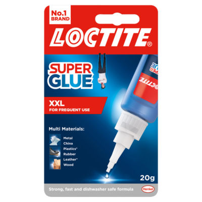 Loctite Super Glue Xxl Strong & Fast Adhesive For Multi Materials, 2Pk, Clear