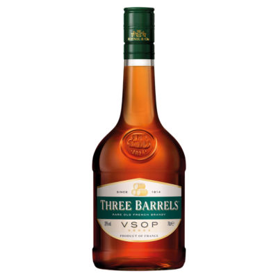 Three Barrels Rare Old French VSOP Brandy 70cl