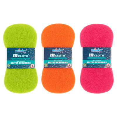 Minky M Cloth Non-Scratch Brites Scrubbies