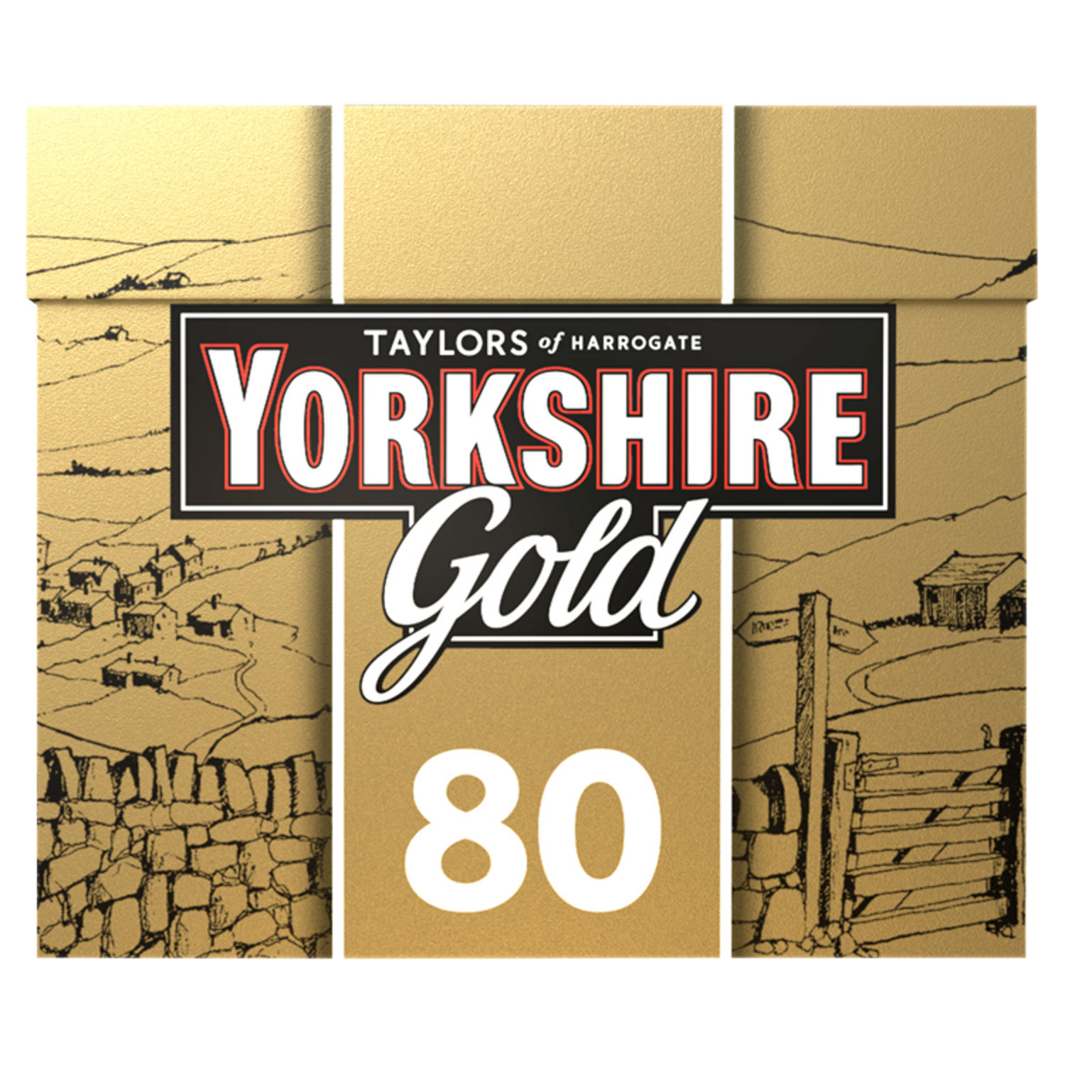 Taylors of Harrogate Yorkshire Gold 80 Black Tea Bags 250g