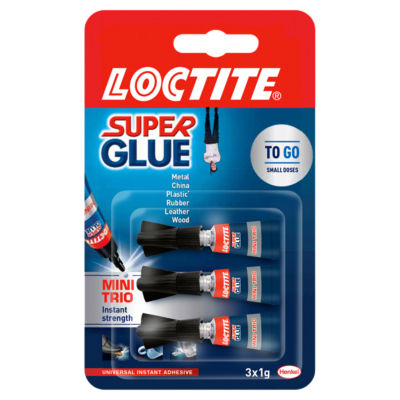 Loctite Super Glue Original Mini Tube Trio 3 × 1g 2977850