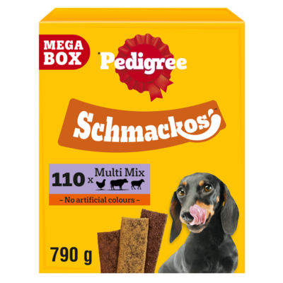 Pedigree SCHMACKOS Multi Mix Dog Treats Beef Poultry Lamb 110 Strips