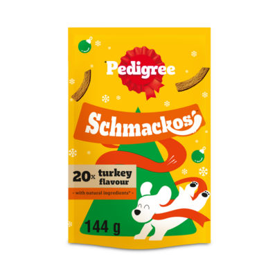 Pedigree Christmas Schmakos Turkey 20 Sticks 144G