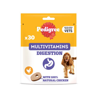 Pedigree ® Multivitamins Digestion 30 Soft Dog Chews 180g
