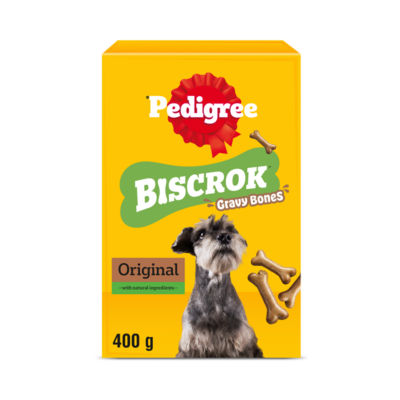 Pedigree Biscrok Gravy Bones Dog Treat Biscuits 400g