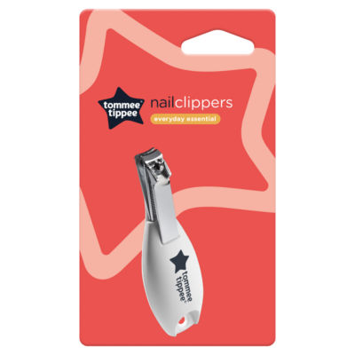 Tommee Tippee Essentials Baby Nail Clippers, Rounded Edges & Moulded Handle, 0M+