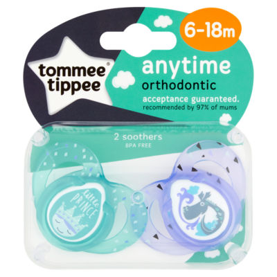 Tommee Tippee Closer To Nature Orthodontic Soothers 6 To 18M
