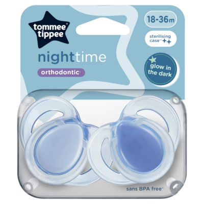 Tommee Tippee Night Time Soothers, 18-36m, Pack of 2