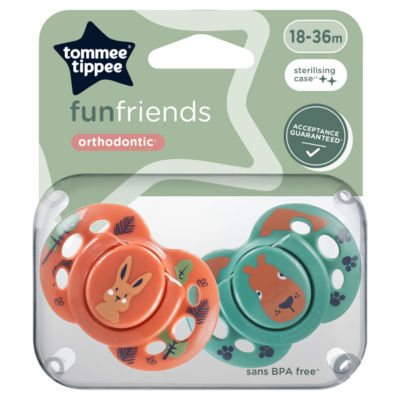 Tommee Tippee Fun Style Soothers, 18-36m, Pack of 2