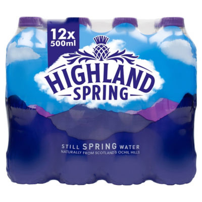 Highland Spring Still Bottled Water 12 X 500Ml