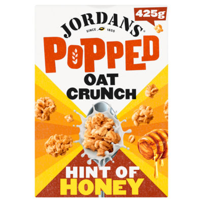 Jordans Popped Oat Crunch Cereal - Hint Of Honey 425g