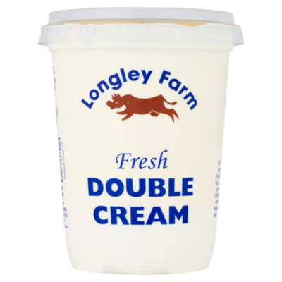 Longley Farm Fresh Double Cream Pasteurised 450ml