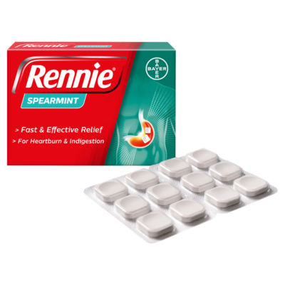 Rennie Spearmint 96 Chewable Tablets - ASDA Groceries
