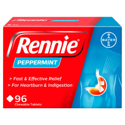 Rennie Peppermint 96 Chewable Tablets