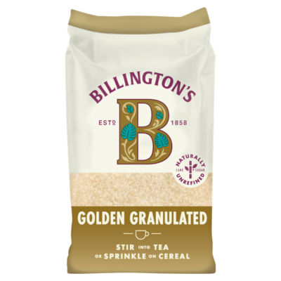 Billington's Golden Granulated Natural Unrefined Cane Sugar 1Kg