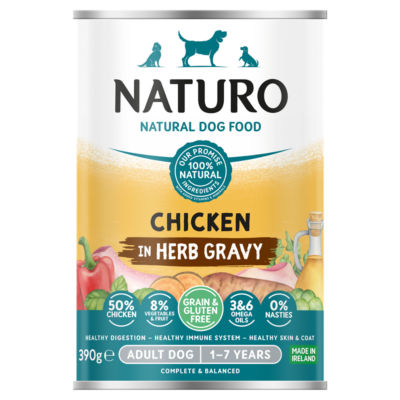 Naturo Grain Free Chicken Tinned Dog Food 390G