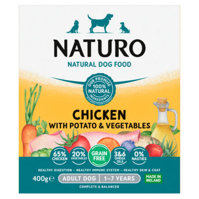 Naturo Grain Free Chicken Potato Dog Food 400G