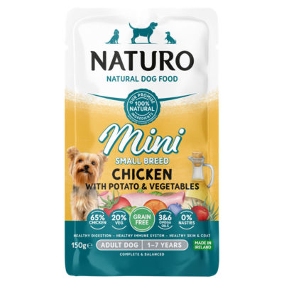 Naturo Mini GF Chicken with Potato & Vegetables Dog Food 150g