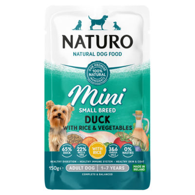 Naturo Mini Duck with Rice & Vegetables Dog Food 150g