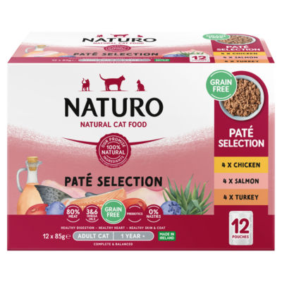 Naturo Adult Pouches - Paté Variety Selection - 12 x 85g