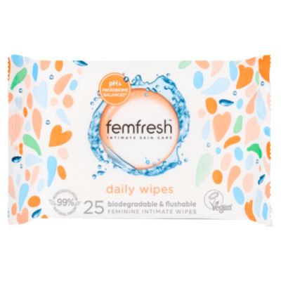Femfresh Intimate Wipes 25 Pack