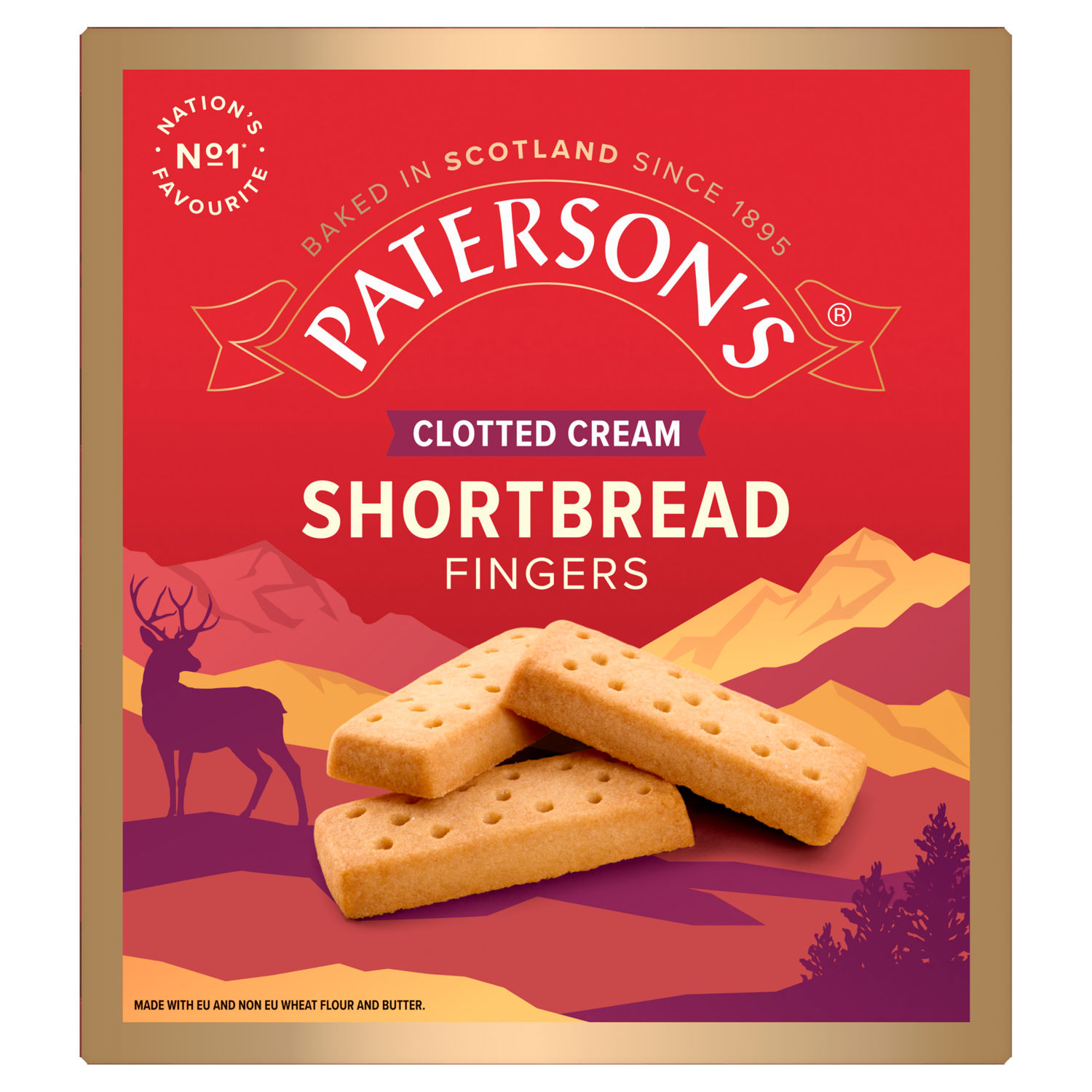 Paterson's Shortbread Fingers Clotted Cream Biscuits 300g