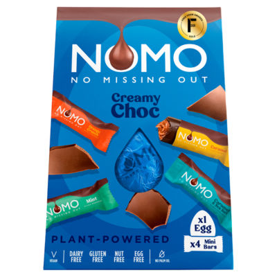 Nomo Creamy Choc Egg & Mini Bars 154g