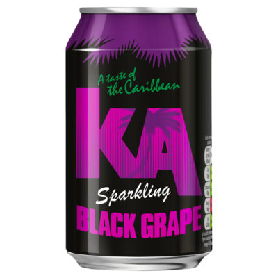 KA Sparkling Black Grape 330Ml Can
