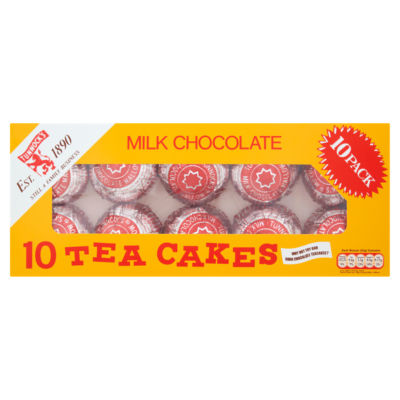 Tunnocks Milk Chocolate Marshmallow Tea Cakes Biscuits Multipack, 10 Pack 275g