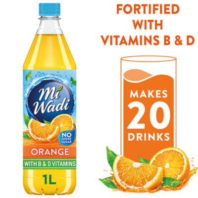 MiWadi No Added Sugar Orange 1Ltr