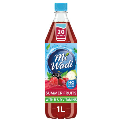 MiWadi No Added Sugar Summer Fruits 1Ltr