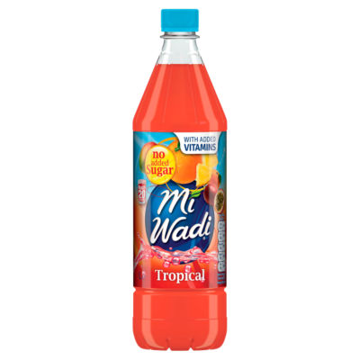 MiWadi No Added Sugar Tropical 1Ltr