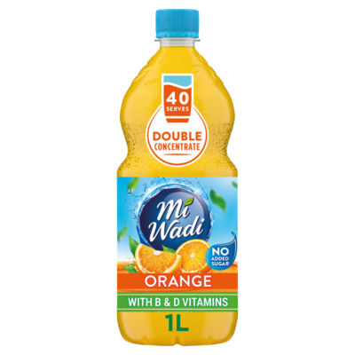 MiWadi Miwadi No Added Sugar Double Concentrate Orange 1Ltr