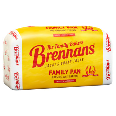 Brennans Family Pan Premium White Sliced Bread 800g