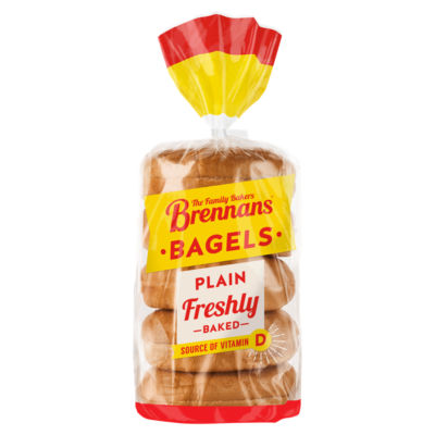 Brennans Plain Bagel 425g
