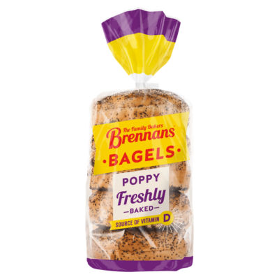 Brennans Poppy Bagel 425g