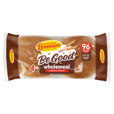 Brennans Be Good Wholemeal Sandwich Bread Rolls 160g