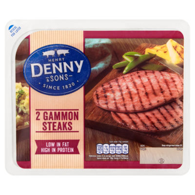 DENNY 2 Gammon Steaks 150g